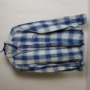 Lucky Brand Blue and White Checkered Shirt